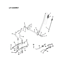 Lift Assembly parts for Craftsman Front-Engine Lawn Tractor 917270530 from AppliancePartsPros.com
