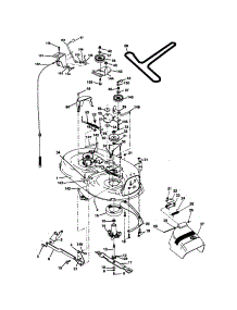 Mower Deck parts for Craftsman Front-Engine Lawn Tractor 917270532 from AppliancePartsPros.com