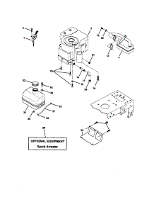 Engine parts for Craftsman Front-Engine Lawn Tractor 917270533 from AppliancePartsPros.com