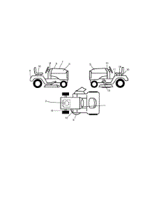 Decals parts for Craftsman Front-Engine Lawn Tractor 917270533 from AppliancePartsPros.com