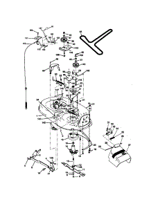 Mower Deck parts for Craftsman Front-Engine Lawn Tractor 917270533 from AppliancePartsPros.com