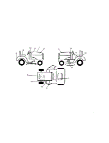 Decals parts for Craftsman Front-Engine Lawn Tractor 917270534 from AppliancePartsPros.com