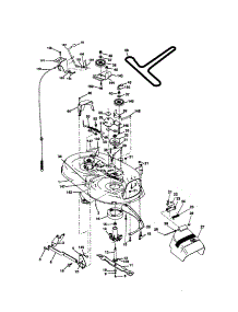 Mower Deck parts for Craftsman Front-Engine Lawn Tractor 917270534 from AppliancePartsPros.com