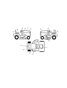 Decals parts for Craftsman Front-Engine Lawn Tractor 917270535 from AppliancePartsPros.com