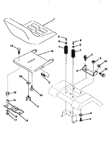 Seat Assembly parts for Craftsman Front-Engine Lawn Tractor 917270610 from AppliancePartsPros.com