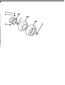 Wheels And Tires parts for Craftsman Front-Engine Lawn Tractor 917270610 from AppliancePartsPros.com