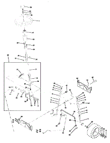 Steering Assembly parts for Craftsman Front-Engine Lawn Tractor 917270611 from AppliancePartsPros.com