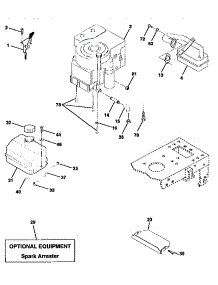 Engine parts for Craftsman Front-Engine Lawn Tractor 917270611 from AppliancePartsPros.com