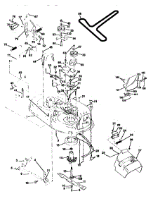 Mower Deck parts for Craftsman Front-Engine Lawn Tractor 917270611 from AppliancePartsPros.com