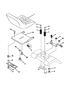 Seat Assembly parts for Craftsman Front-Engine Lawn Tractor 917270613 from AppliancePartsPros.com