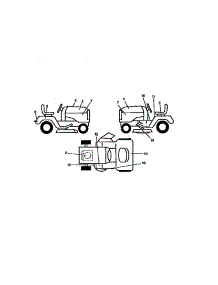 Decals parts for Craftsman Front-Engine Lawn Tractor 917270613 from AppliancePartsPros.com