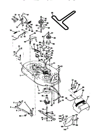 Mower Deck parts for Craftsman Front-Engine Lawn Tractor 917270613 from AppliancePartsPros.com