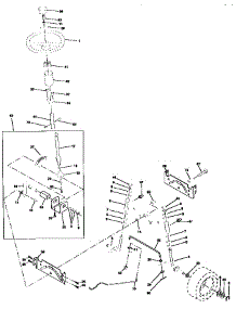 Steering Assembly parts for Craftsman Front-Engine Lawn Tractor 917270620 from AppliancePartsPros.com