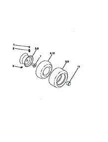 Wheels And Tires parts for Craftsman Front-Engine Lawn Tractor 917270620 from AppliancePartsPros.com