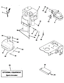 Engine parts for Craftsman Front-Engine Lawn Tractor 917270620 from AppliancePartsPros.com