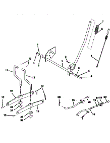 Mower Lift parts for Craftsman Front-Engine Lawn Tractor 917270620 from AppliancePartsPros.com