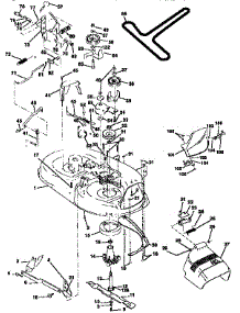 Mower Deck parts for Craftsman Front-Engine Lawn Tractor 917270620 from AppliancePartsPros.com