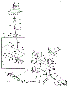 Steering Assembly parts for Craftsman Front-Engine Lawn Tractor 917270621 from AppliancePartsPros.com