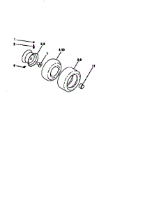 Wheels And Tires parts for Craftsman Front-Engine Lawn Tractor 917270621 from AppliancePartsPros.com