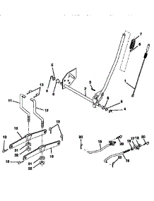 Lift Assembly parts for Craftsman Front-Engine Lawn Tractor 917270621 from AppliancePartsPros.com