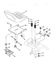 Seat Assembly parts for Craftsman Front-Engine Lawn Tractor 917270622 from AppliancePartsPros.com