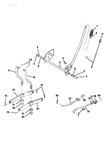 Mower Lift parts for Craftsman Front-Engine Lawn Tractor 917270622 from AppliancePartsPros.com
