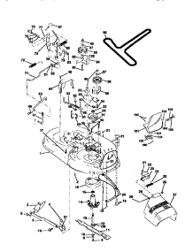 Mower Deck parts for Craftsman Front-Engine Lawn Tractor 917270622 from AppliancePartsPros.com