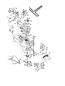 Mower Deck parts for Craftsman Front-Engine Lawn Tractor 917270623 from AppliancePartsPros.com