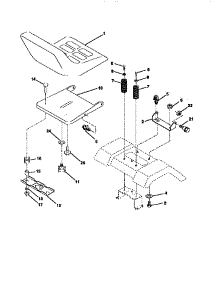Seat Assembly parts for Craftsman Front-Engine Lawn Tractor 917270630 from AppliancePartsPros.com