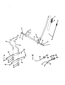 Mower Lift parts for Craftsman Front-Engine Lawn Tractor 917270630 from AppliancePartsPros.com