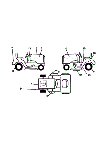 Decals parts for Craftsman Front-Engine Lawn Tractor 917270631 from AppliancePartsPros.com