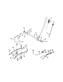 Lift Assembly parts for Craftsman Front-Engine Lawn Tractor 917270633 from AppliancePartsPros.com
