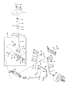 Steering Assembly parts for Craftsman Front-Engine Lawn Tractor 917270640 from AppliancePartsPros.com