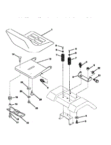 Seat Assembly parts for Craftsman Front-Engine Lawn Tractor 917270640 from AppliancePartsPros.com