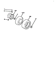 Wheels And Tires parts for Craftsman Front-Engine Lawn Tractor 917270640 from AppliancePartsPros.com