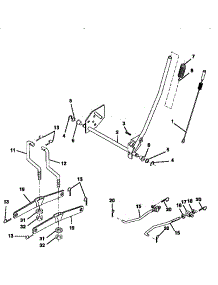Mower Lift parts for Craftsman Front-Engine Lawn Tractor 917270640 from AppliancePartsPros.com