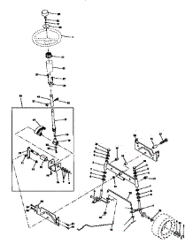 Steering Assembly parts for Craftsman Front-Engine Lawn Tractor 917270641 from AppliancePartsPros.com