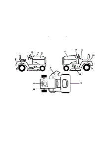 Decals parts for Craftsman Front-Engine Lawn Tractor 917270641 from AppliancePartsPros.com