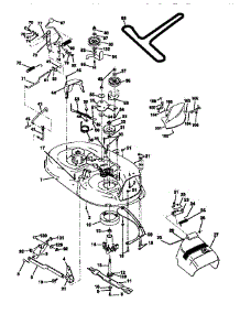 Mower Deck parts for Craftsman Front-Engine Lawn Tractor 917270641 from AppliancePartsPros.com