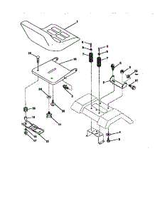 Seat Assembly parts for Craftsman Front-Engine Lawn Tractor 917270642 from AppliancePartsPros.com