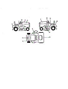 Decals parts for Craftsman Front-Engine Lawn Tractor 917270642 from AppliancePartsPros.com