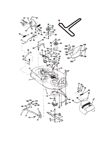 Mower Deck parts for Craftsman Front-Engine Lawn Tractor 917270650 from AppliancePartsPros.com
