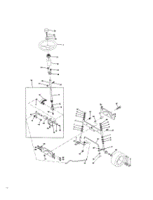 Steering Assembly parts for Craftsman Front-Engine Lawn Tractor 917270651 from AppliancePartsPros.com