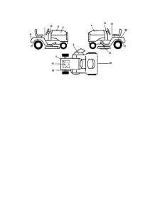 Decals parts for Craftsman Front-Engine Lawn Tractor 917270660 from AppliancePartsPros.com
