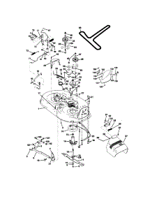 Mower Deck parts for Craftsman Front-Engine Lawn Tractor 917270660 from AppliancePartsPros.com