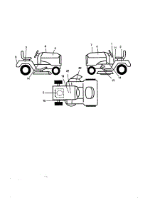 Decals parts for Craftsman Front-Engine Lawn Tractor 917270662 from AppliancePartsPros.com