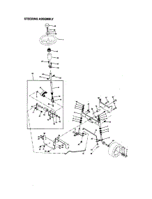 Steering Assembly parts for Craftsman Front-Engine Lawn Tractor 917270670 from AppliancePartsPros.com