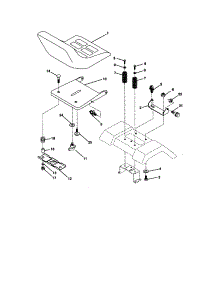 Seat Assembly parts for Craftsman Front-Engine Lawn Tractor 917270680 from AppliancePartsPros.com