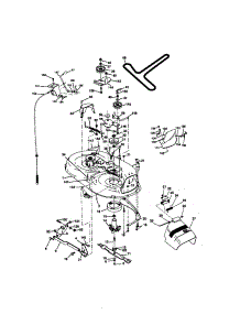 Mower Deck parts for Craftsman Front-Engine Lawn Tractor 917270680 from AppliancePartsPros.com