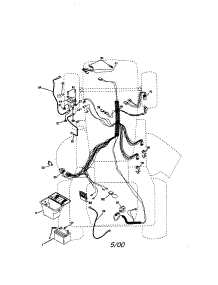 Electrical parts for Craftsman Front-Engine Lawn Tractor 917270681 from AppliancePartsPros.com
